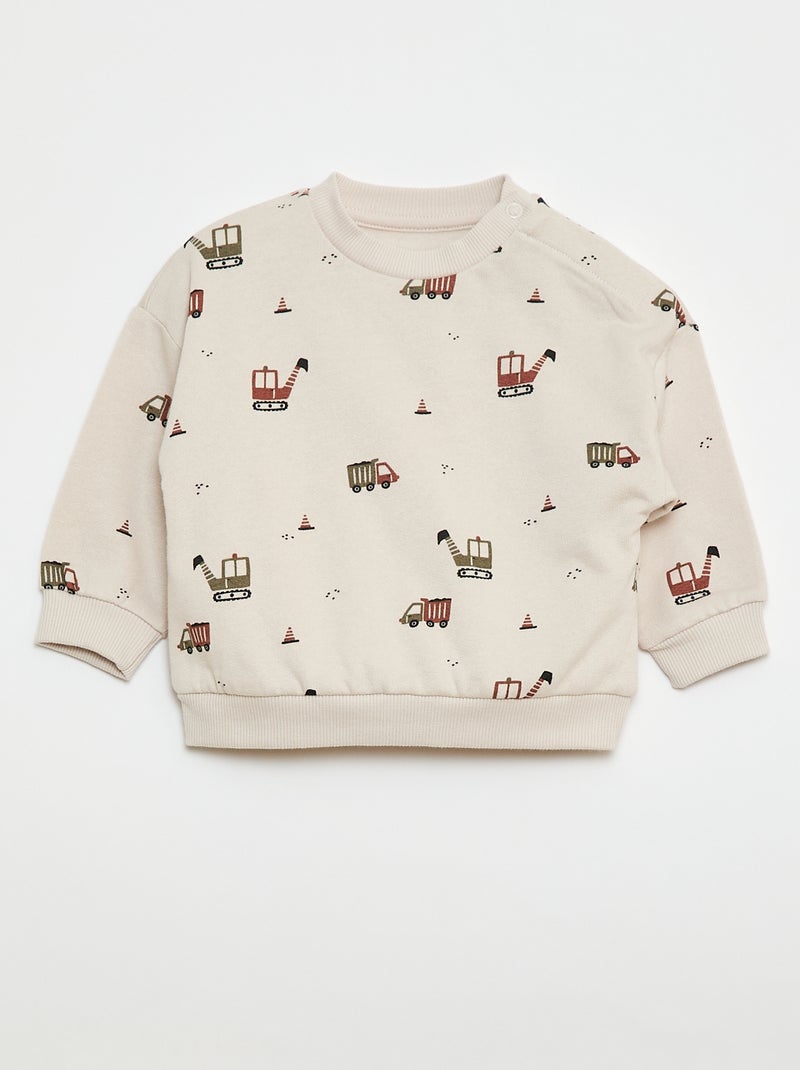 Lot de 2 ensembles pull + pantalon en coton Blanc - Kiabi