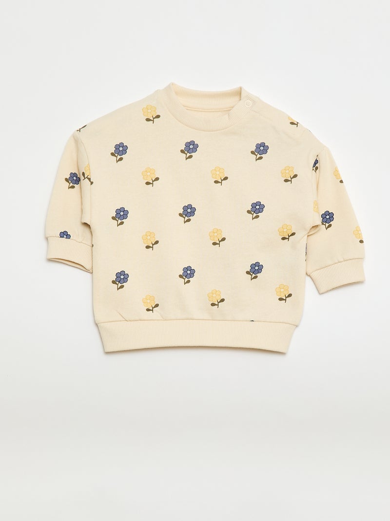 Lot de 2 ensembles pull + pantalon en coton Jaune - Kiabi