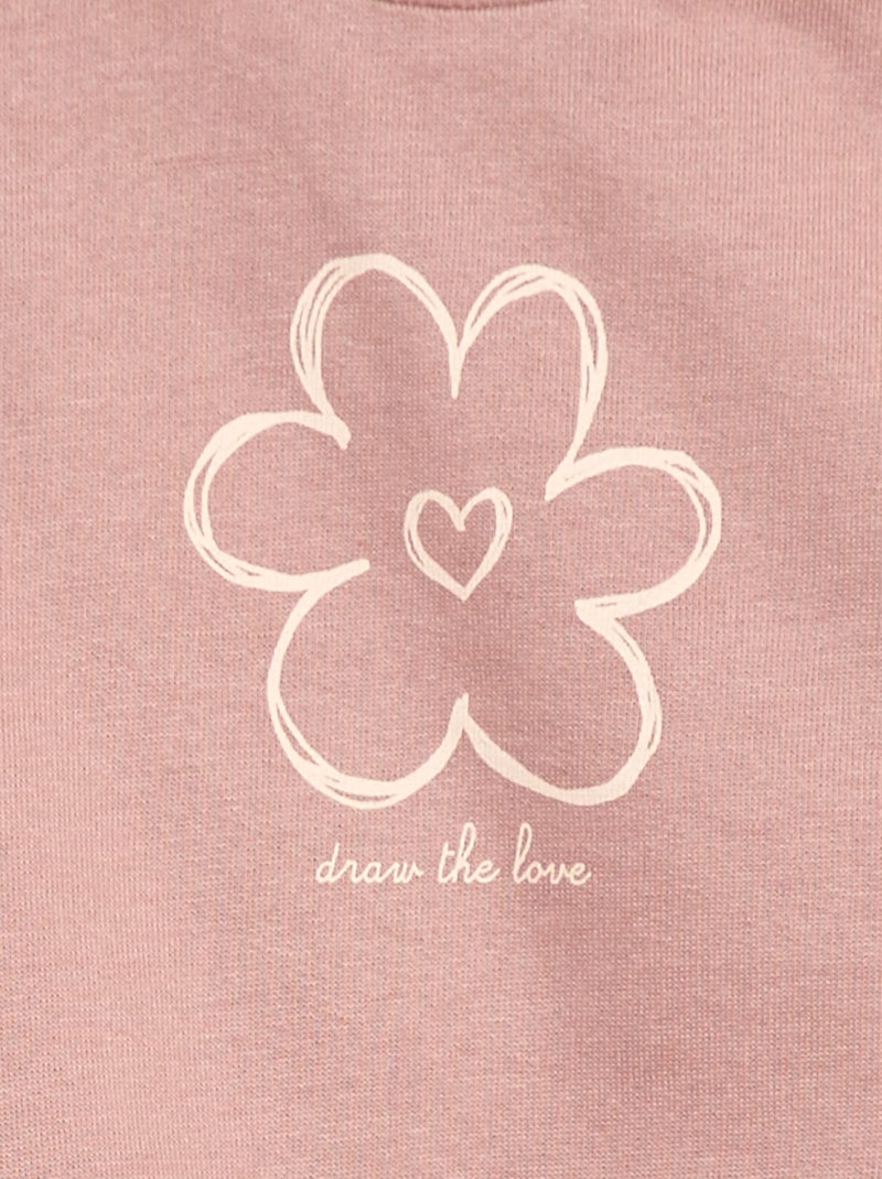 Lot de 2 ensembles pull + pantalon en coton Rose - Kiabi