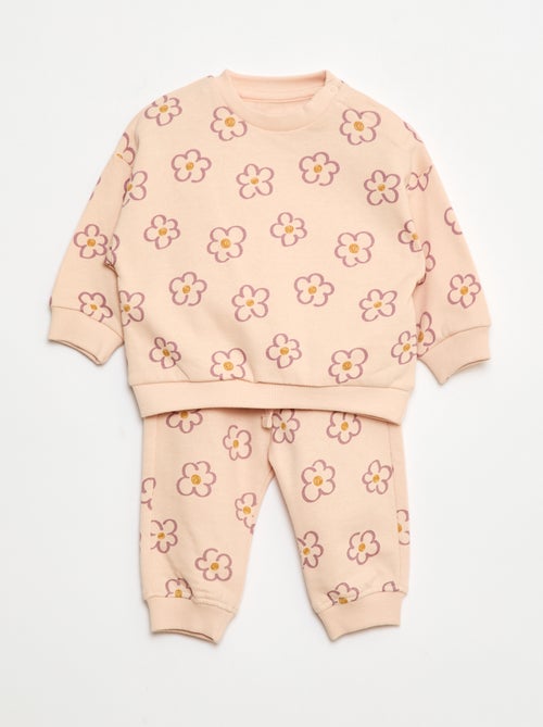 Lot de 2 ensembles pull + pantalon en coton - Kiabi