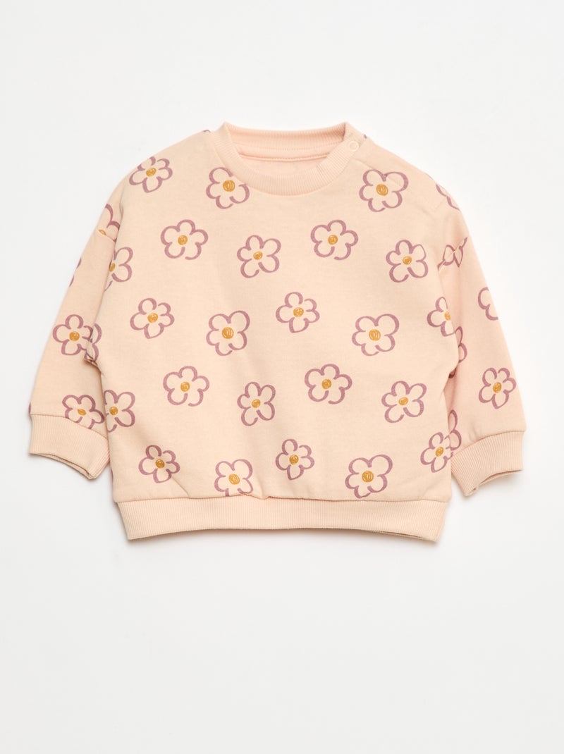 Lot de 2 ensembles pull + pantalon en coton Rose - Kiabi