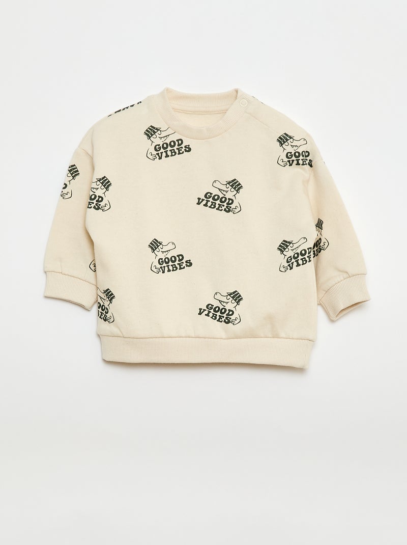 Lot de 2 ensembles pull + pantalon en coton Vert - Kiabi