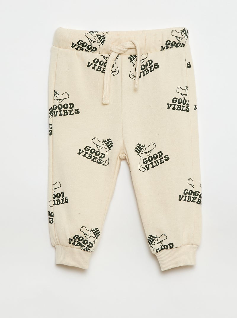 Lot de 2 ensembles pull + pantalon en coton Vert - Kiabi