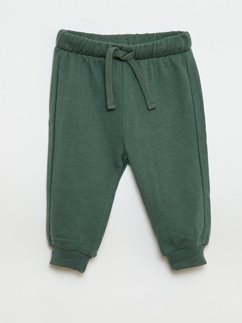 Lot de 2 ensembles pull + pantalon en coton Vert - Kiabi