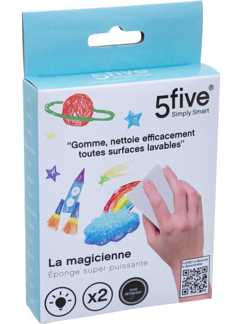 Lot de 2 éponges magiques Blanc - Kiabi