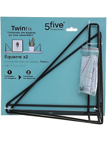 Lot de 2 équerres filaires TWINFIX
