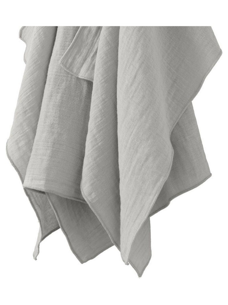 Lot de 2 essuie-mains 50x70 en Gaze de coton Gris clair - Kiabi