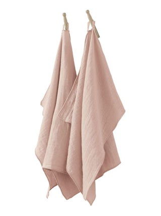Lot de 2 essuie-mains 50x70 en Gaze de coton