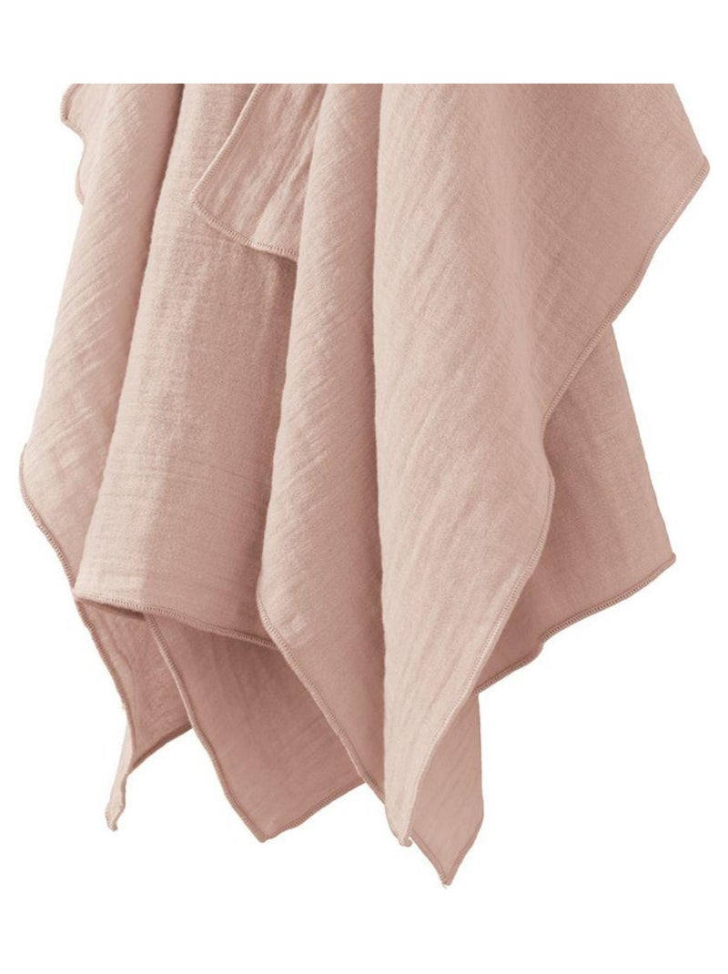 Lot de 2 essuie-mains 50x70 en Gaze de coton Rose clair - Kiabi