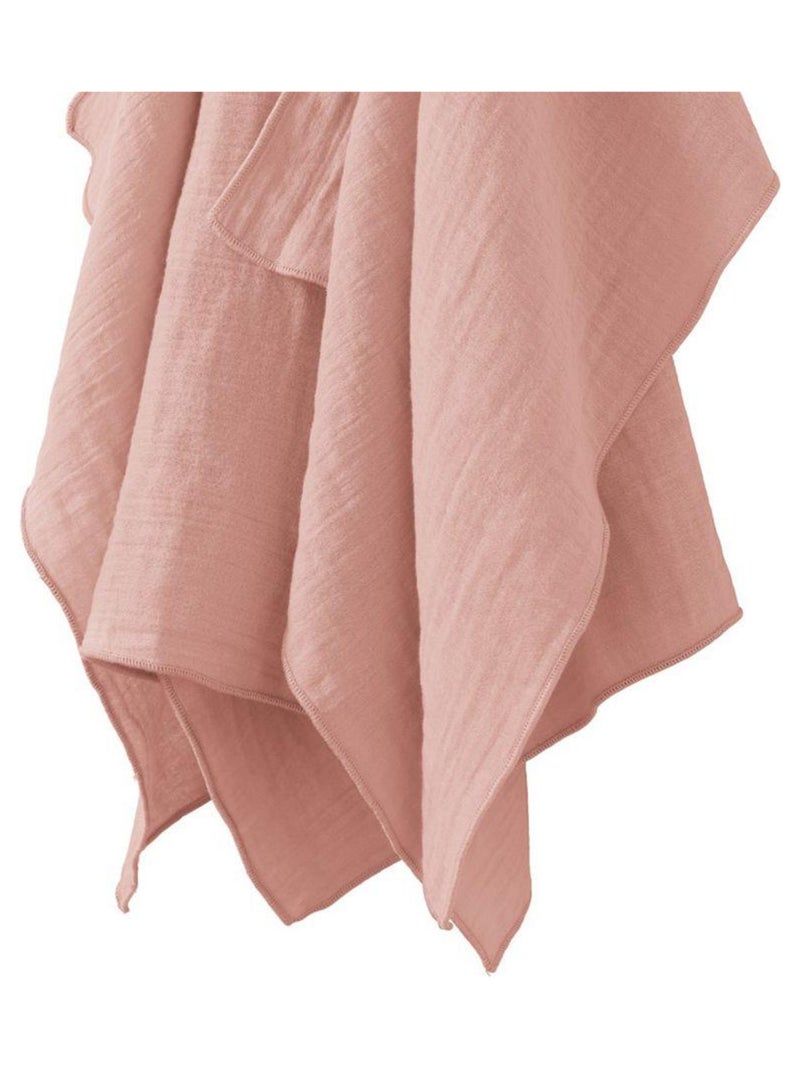Lot de 2 essuie-mains 50x70 en Gaze de coton Rose foncé - Kiabi