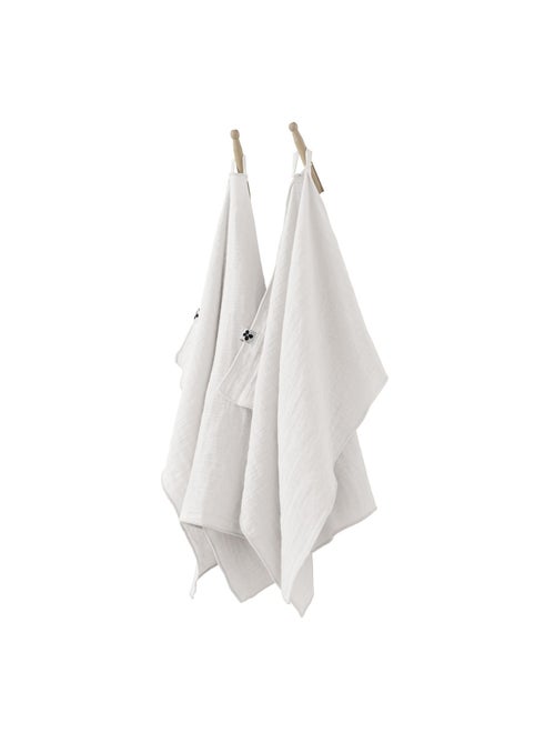 Lot de 2 Essuie-Mains – Double Gaze de Coton – GAÏA - Kiabi
