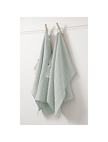Lot de 2 Essuie-Mains – Double Gaze de Coton – GAÏA