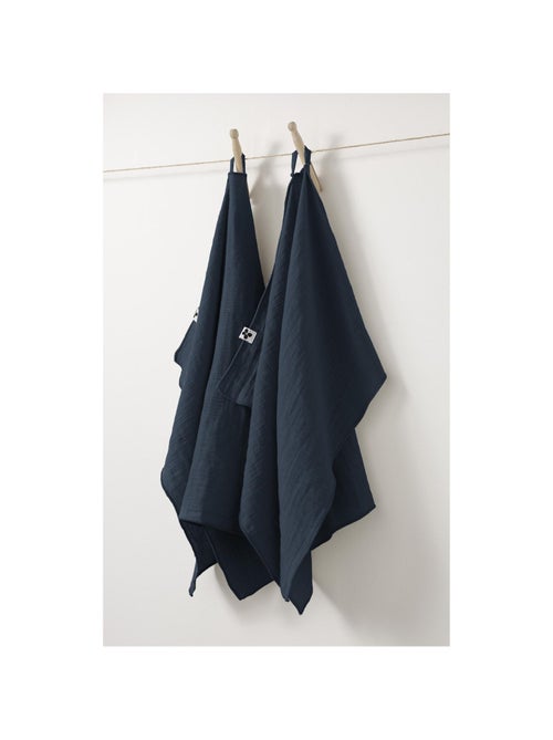Lot de 2 Essuie-Mains – Double Gaze de Coton – GAÏA - Kiabi