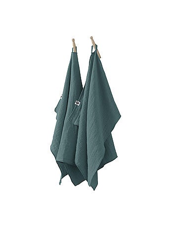 Lot de 2 Essuie-Mains – Double Gaze de Coton – GAÏA