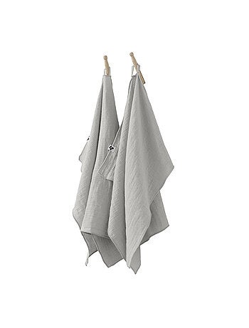 Lot de 2 Essuie-Mains – Double Gaze de Coton – GAÏA