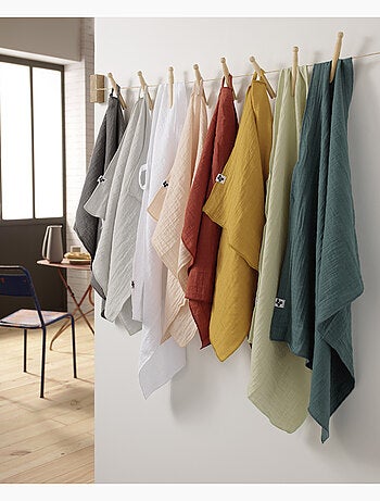 Lot de 2 Essuie-Mains – Double Gaze de Coton – GAÏA