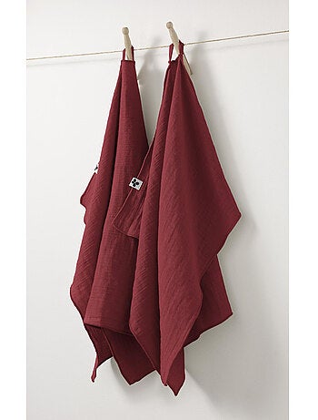 Lot de 2 Essuie-Mains – Double Gaze de Coton – GAÏA