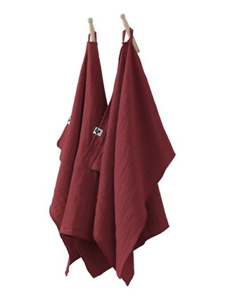 Lot de 2 essuie-mains Gaze de coton Collection Gaia