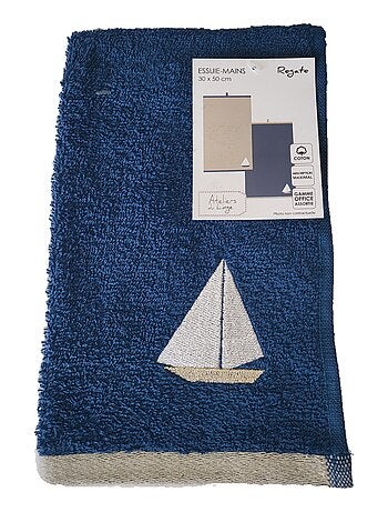 Lot de 2 essuie mains torchons Bateau regate