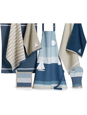 Lot de 2 essuie mains torchons Bateau regate