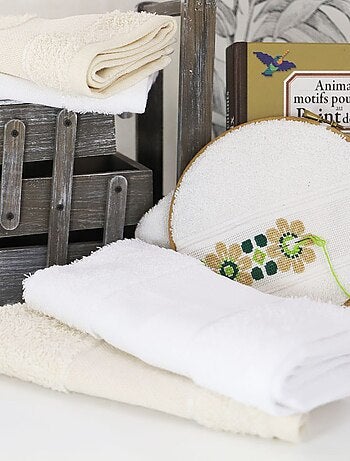 Lot de 2 essuies mains coton éponge 400gr PANAMA