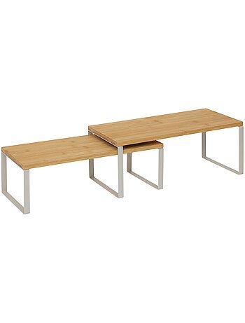 Lot de 2 étagères gigognes 1 niveau ORDERA