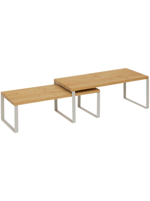 Lot de 2 étagères gigognes 1 niveau ORDERA - Kiabi