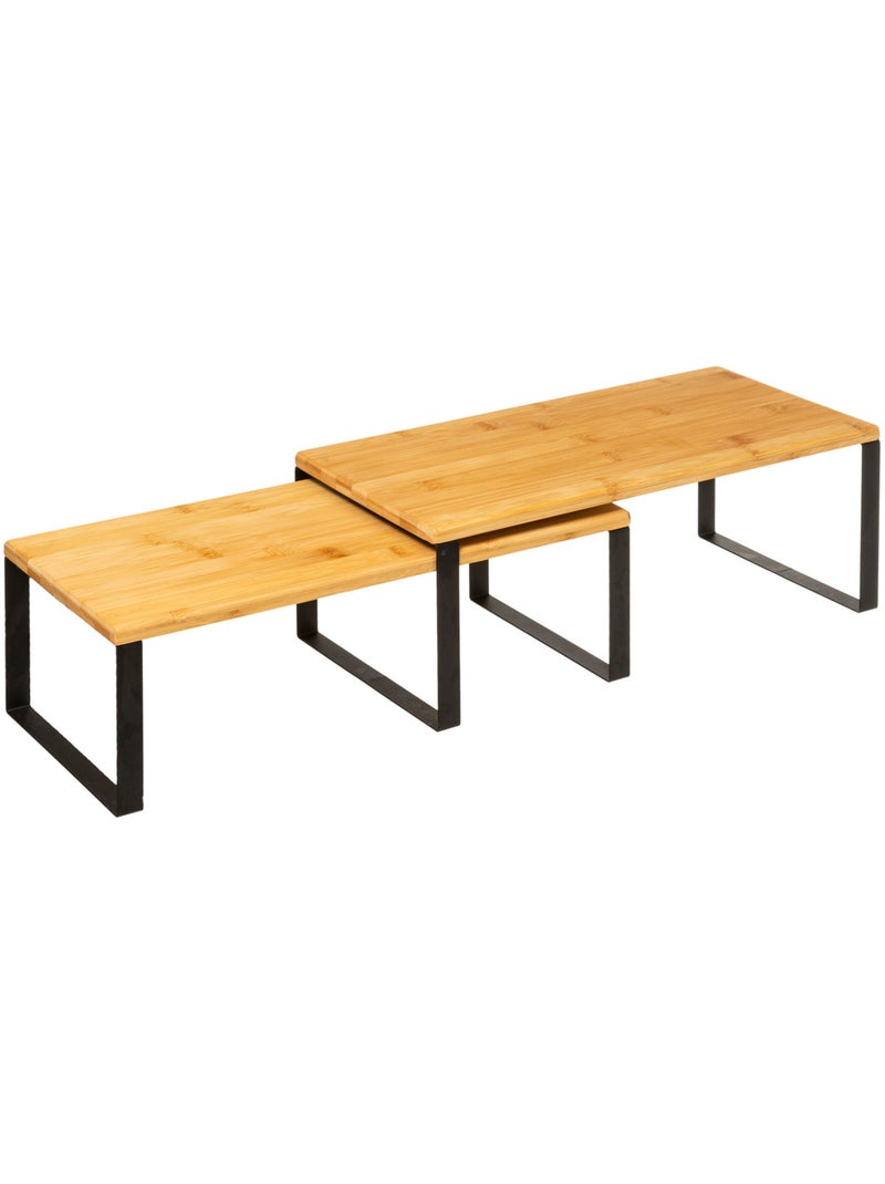 Lot de 2 étagères gigognes NERA Beige - Kiabi