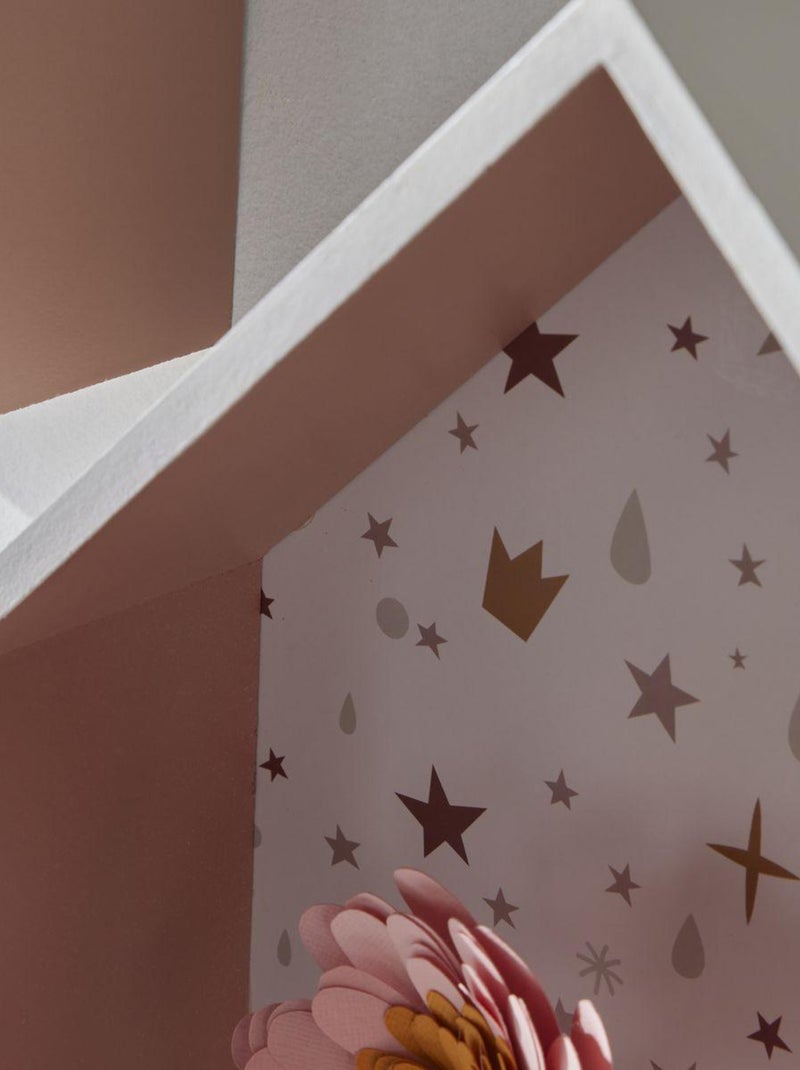 Lot de 2 étagères murales forme maison LA TETE DANS LES NUAGES Blanc - Kiabi