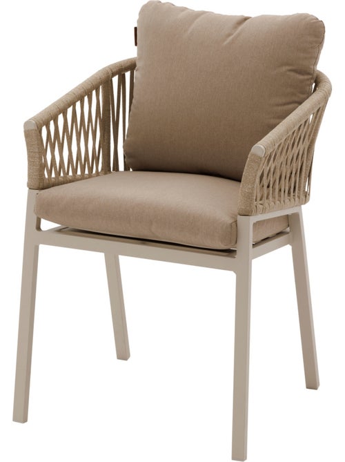 Lot de 2 fauteuils de jardin en aluminium et corde tressée ORIENGO - Kiabi