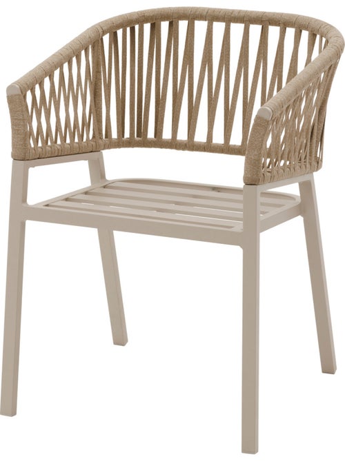 Lot de 2 fauteuils de jardin en aluminium et corde tressée ORIENGO - Kiabi