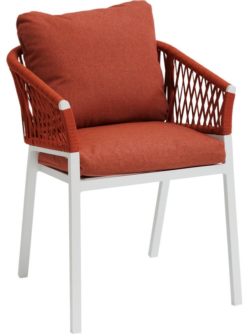 Lot de 2 fauteuils de jardin en aluminium et corde tressée ORIENGO - Kiabi