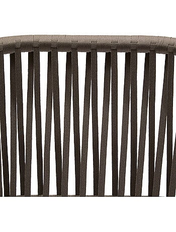 Lot de 2 fauteuils de jardin en aluminium et corde tressée ORIENGO