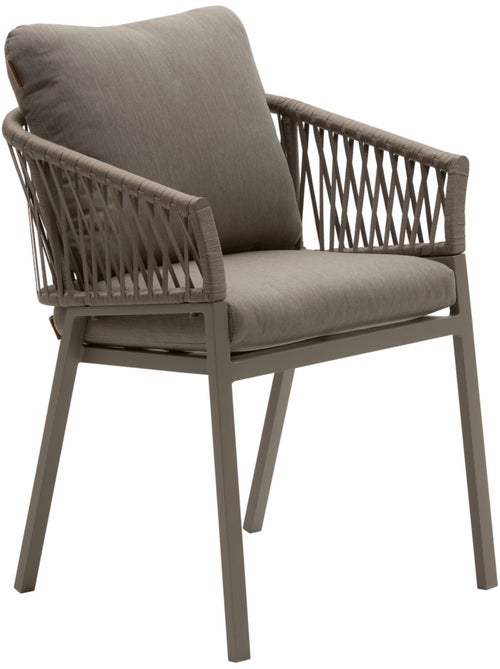 Lot de 2 fauteuils de jardin en aluminium et corde tressée ORIENGO - Kiabi