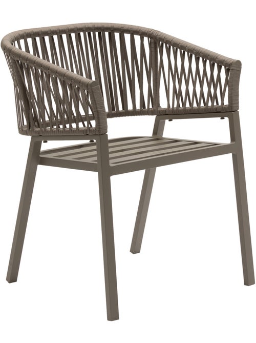 Lot de 2 fauteuils de jardin en aluminium et corde tressée ORIENGO - Kiabi