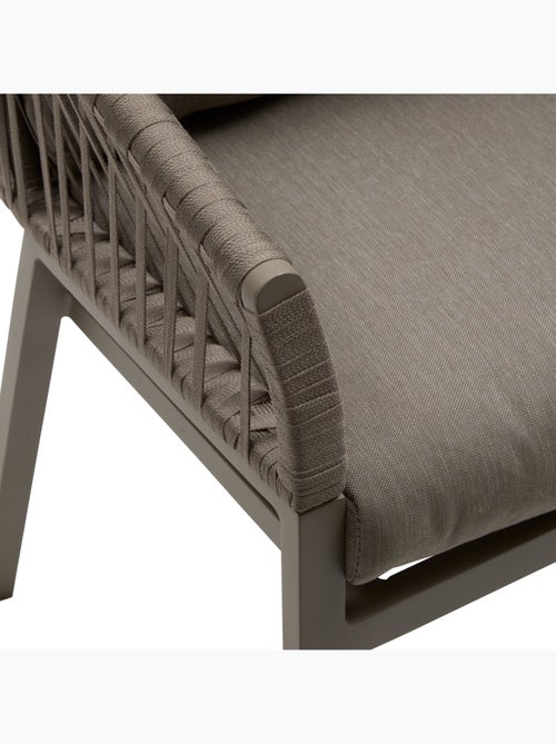 Lot de 2 fauteuils de jardin en aluminium et corde tressée ORIENGO - Kiabi
