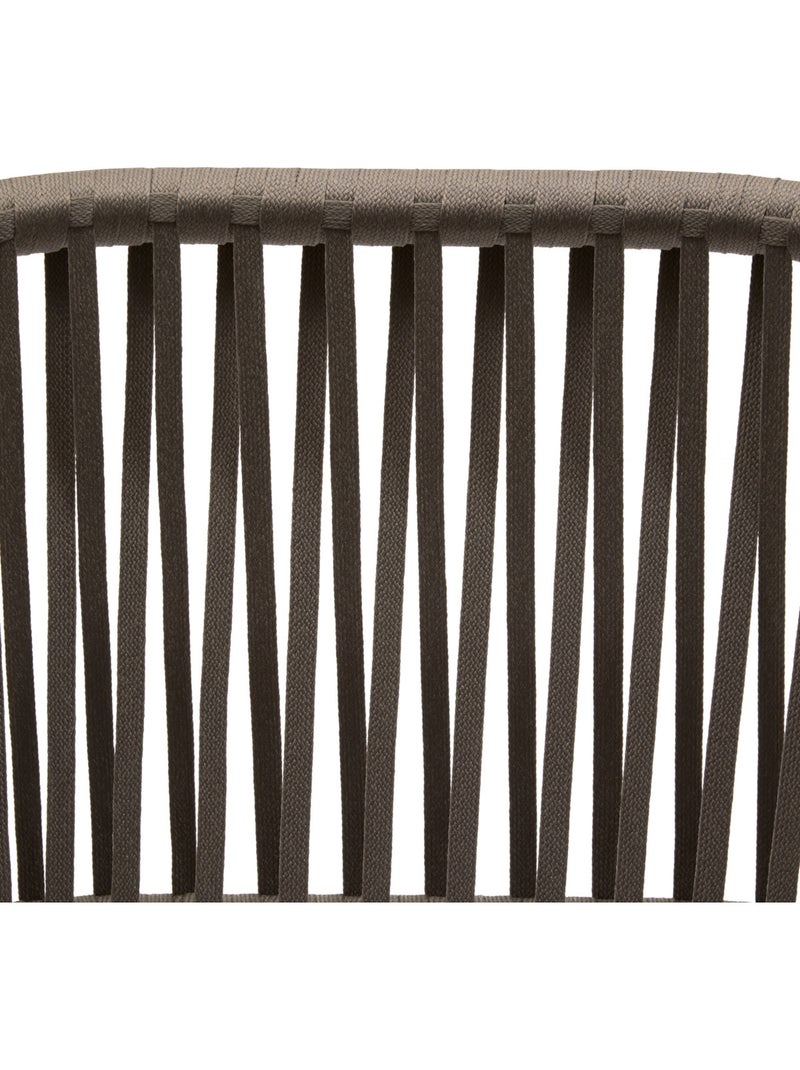Lot de 2 fauteuils de jardin en aluminium et corde tressée ORIENGO Marron - Kiabi