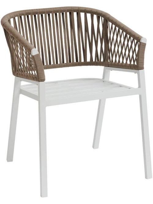 Lot de 2 fauteuils de jardin en aluminium et corde tressée ORIENGO - Kiabi