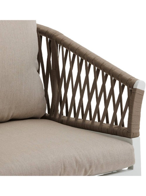 Lot de 2 fauteuils de jardin en aluminium et corde tressée ORIENGO - Kiabi