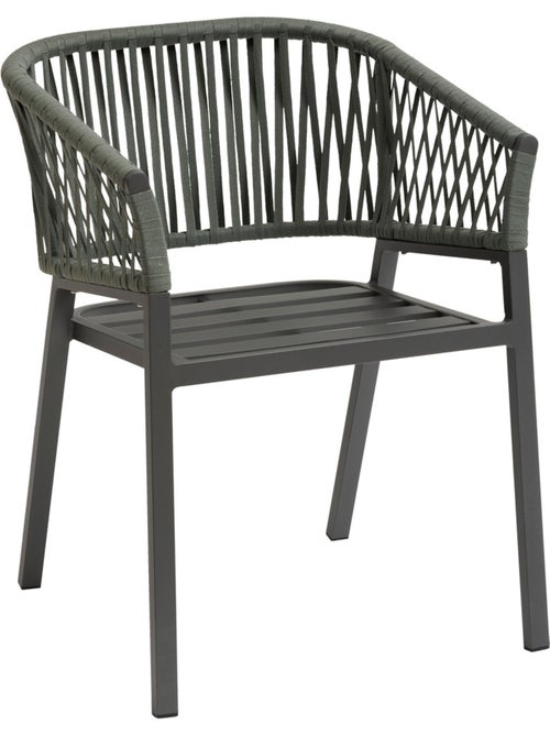 Lot de 2 fauteuils de jardin en aluminium et corde tressée ORIENGO - Kiabi