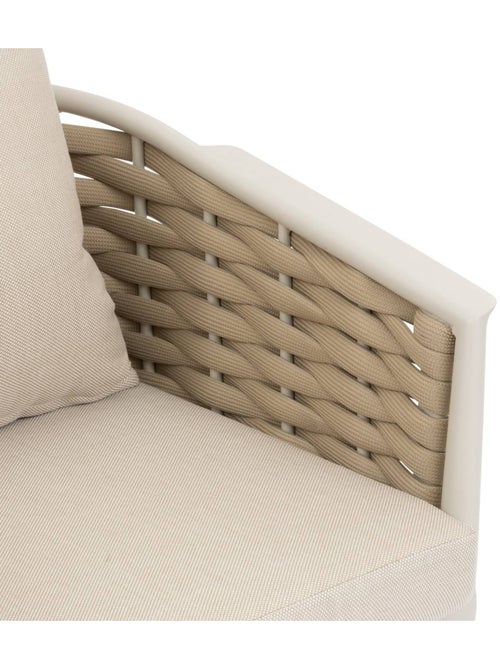Lot de 2 fauteuils de jardin en aluminium et corde tressée YCONIA - Kiabi