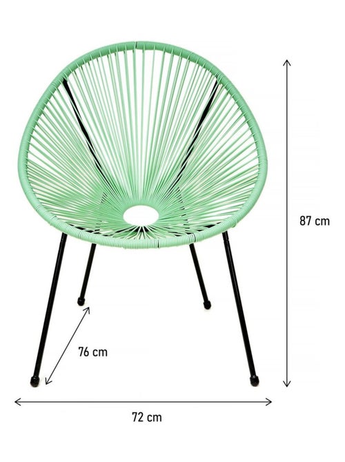 Lot de 2 fauteuils de jardin - Kiabi