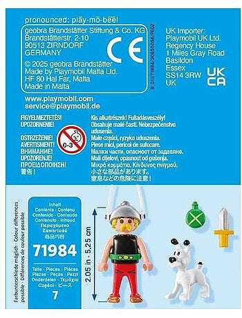 Lot de 2 figurines - Astérix & Idéfix - PLAYMOBIL Astérix