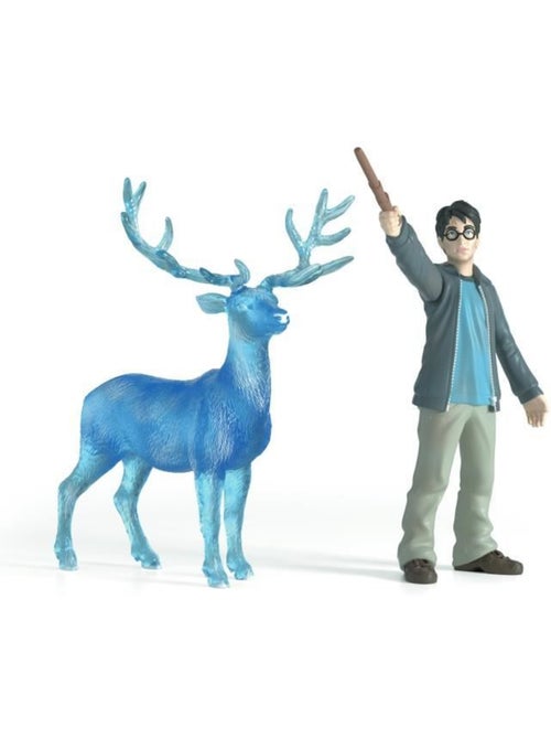 Lot de 2 figurines - harry potter harry & patronus cerf - schleich - Kiabi