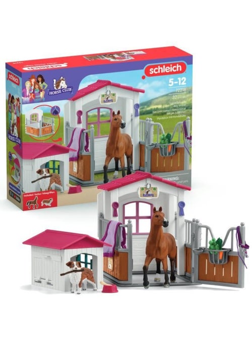 Lot de 2 figurines - jument hanovrien & berger australien - schleich - Kiabi