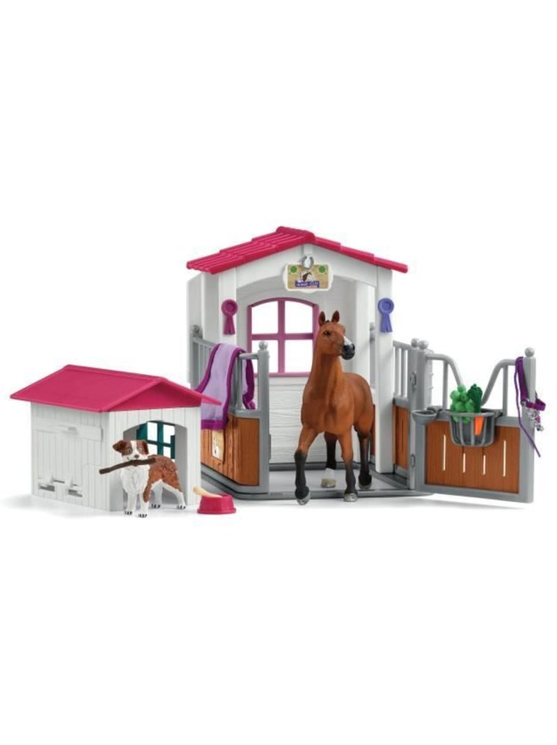 Lot de 2 figurines - jument hanovrien & berger australien - schleich Multicolore - Kiabi