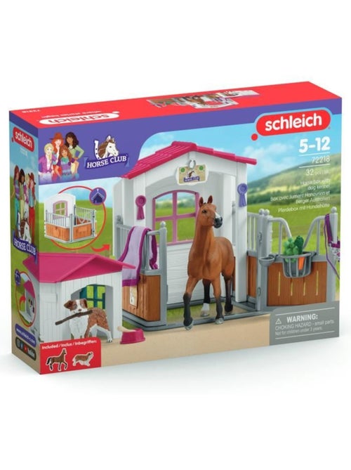 Lot de 2 figurines - jument hanovrien & berger australien - schleich - Kiabi