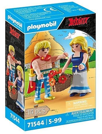 Lot de 2 figurines - Tragicomix et Falbala - PLAYMOBIL Astérix
