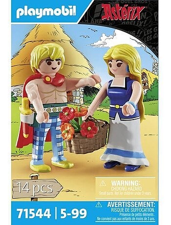 Lot de 2 figurines - Tragicomix et Falbala - PLAYMOBIL Astérix