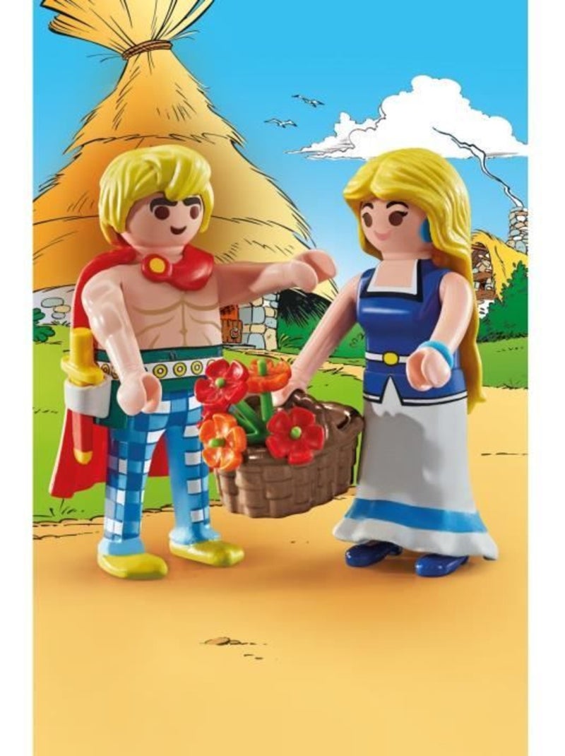 Lot de 2 figurines - Tragicomix et Falbala - PLAYMOBIL Astérix N/A - Kiabi